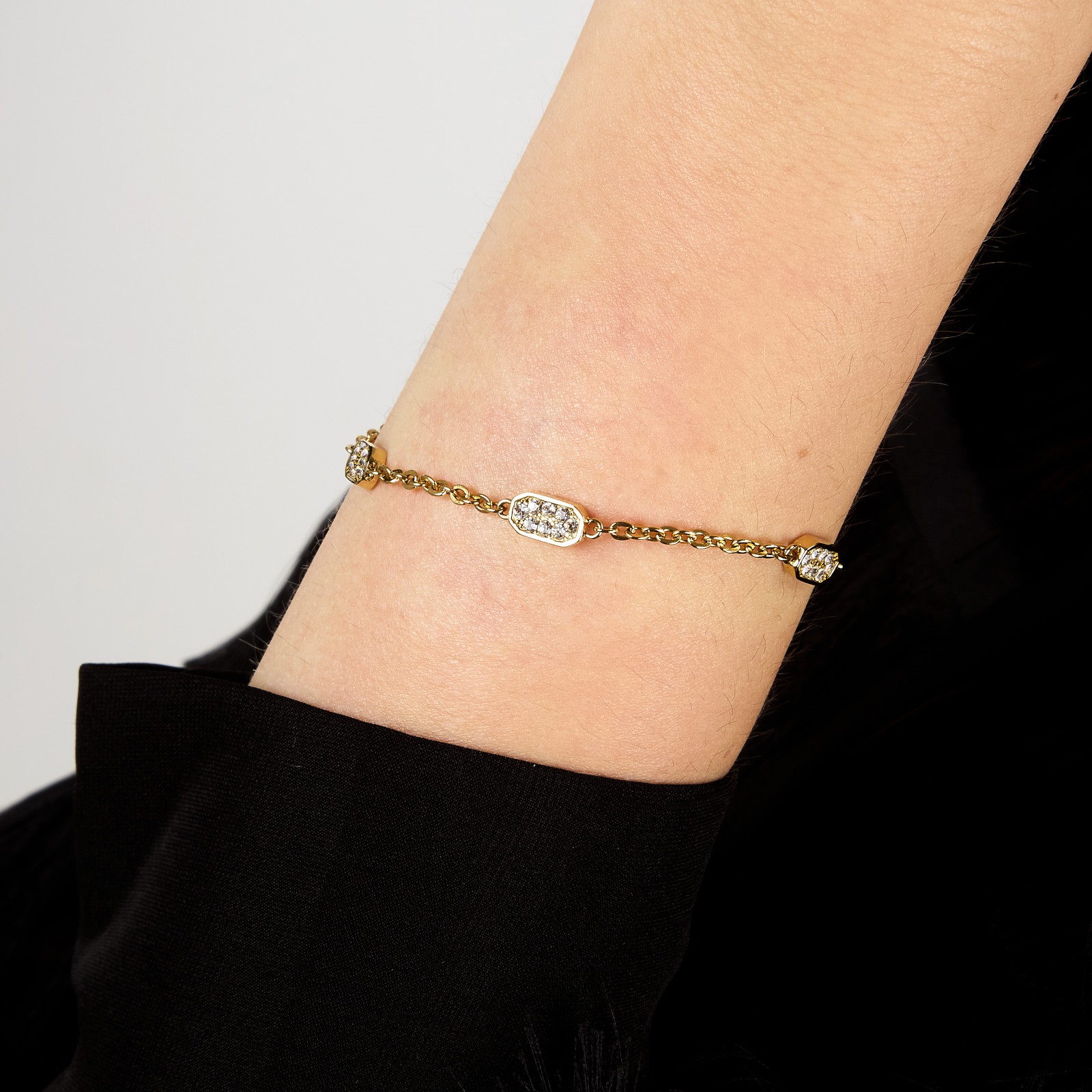 ΒΡΑΧΙΟΛΙ Crystals KARL LAGERFELD από Επιχρυσωμένο Ανοξείδωτο Ατσάλι με Πέτρες Ζιργκόν KLAYC60 - 5